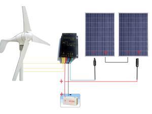 USA STOCK ECO- 600W 24V Off Grid Wind & Solar Hybrid System USA STOCK ECO- 600W 24V Off Grid Wind & Solar Hybrid System