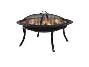 Sunnydaze Portable Folding Fire Pit with Carrying Case, 29 Inch Diameter Sunnydaze Portable Folding Fire Pit with Carrying Case, 29 Inch Diameter