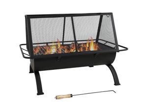 Sunnydaze Northland Outdoor Fire Pit - 36 Inch Large Wood Burning Patio & Backyard Firepit for Outside with Cooking BBQ Grill Grate, Spark Screen, Fireplace Poker, and Waterproof Cover Sunnydaze Northland Outdoor Fire Pit - 36 Inch Large Wood Burning Patio & Backyard Firepit for Outside with Cooking BBQ Grill Grate, Spark Screen, Fireplace Poker, and Waterproof Cover