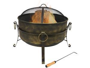 Sunnydaze Steel Cauldron Fire Pit, 24 Inch Diameter Sunnydaze Steel Cauldron Fire Pit, 24 Inch Diameter