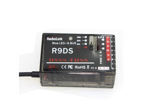 RadioLink R9DS 2.4G 9CH DSSS Receiver for RadioLink AT9 AT10 Transmitter RC Helicopter Multirotor Support S-BUS RadioLink R9DS 2.4G 9CH DSSS Receiver for RadioLink AT9 AT10 Transmitter RC Helicopter Multirotor Support S-BUS