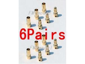 6Pairs Thick Gold Plated 3.5mm Bullet Connector ( banana plug ) For ESC battery 6Pairs Thick Gold Plated 3.5mm Bullet Connector ( banana plug ) For ESC battery