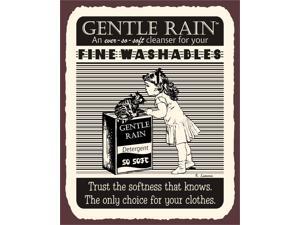 Gentle Rain Detergent Vintage Metal Laundry Cleaning Retro Tin Sign Gentle Rain Detergent Vintage Metal Laundry Cleaning Retro Tin Sign
