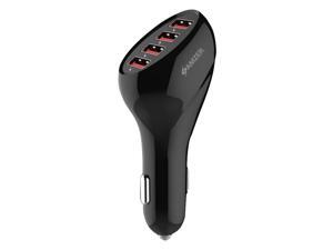 Amzer® 10A / 50W 4-Port USB Car Charger with Intelligent Rapid Charge Technology Amzer® 10A / 50W 4-Port USB Car Charger with Intelligent Rapid Charge Technology