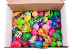 100 Bulk Filled Easter Eggs for Hunt, Assort Styles, w Brand Candy & Chocolate 100 Bulk Filled Easter Eggs for Hunt, Assort Styles, w Brand Candy & Chocolate