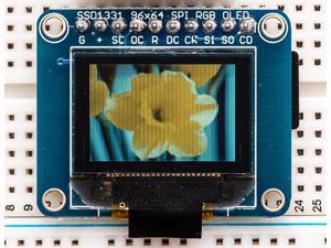 OLED Breakout Board - 16-bit Color 0.96" w/microSD holder OLED Breakout Board - 16-bit Color 0.96" w/microSD holder