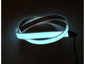 White Electroluminescent (EL) Tape Strip -100cm w/two connectors White Electroluminescent (EL) Tape Strip -100cm w/two connectors