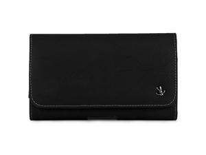 Apple iPhone 6 Plus Horizontal Matte Black Leather Pouch Case with Belt Clip Apple iPhone 6 Plus Horizontal Matte Black Leather Pouch Case with Belt Clip