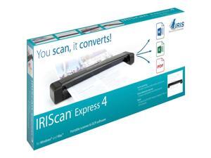 IRIS IRIScan Express 4 (458511) Up to 8 ppm 1200 dpi USB Sheetfed Mobile Scanner IRIS IRIScan Express 4 (458511) Up to 8 ppm 1200 dpi USB Sheetfed Mobile Scanner