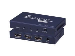 Vanco - EVSP4K12 - Vanco Evolution Premium 4K HDMI 1x2 Splitter - 4096 x 2160 - HDMI In - HDMI Out Vanco - EVSP4K12 - Vanco Evolution Premium 4K HDMI 1x2 Splitter - 4096 x 2160 - HDMI In - HDMI Out