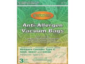 Kenmore Type C HEPA Allergen Canister Vacuum Bags 5055 and 50558 by EnviroCare Kenmore Type C HEPA Allergen Canister Vacuum Bags 5055 and 50558 by EnviroCare