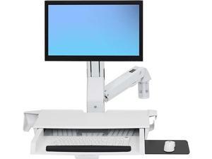 Ergotron StyleView Sit-Stand Combo Arm with Worksurface - Mounting kit ( mouse holder, wrist rest, bar code scanner holder, VESA adapter, wall mount bracket, keyboard tray, flat horizontal surface bas Ergotron StyleView Sit-Stand Combo Arm with Worksurface - Mounting kit ( mouse holder, wrist rest, bar code scanner holder, VESA adapter, wall mount bracket, keyboard tray, flat horizontal surface bas