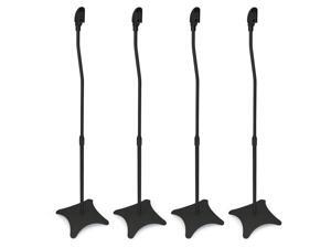 Mount-It! Universal Rear Mount Speaker Stands,Silver (Four) Mount-It! Universal Rear Mount Speaker Stands,Silver (Four)