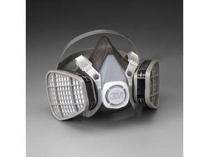 3M Large Thermoplastic Elastomer Series 5000 Half Mask Organic Vapor Disposable Air Purifying Respirator 3M Large Thermoplastic Elastomer Series 5000 Half Mask Organic Vapor Disposable Air Purifying Respirator