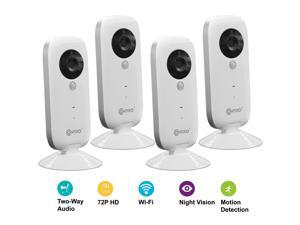 Contixo E1 Baby Monitor Camera | 2-Way Audio Night Vision Motion Sensor 720 HD WiFi Camera App Remote Control Nanny Cam Expandable w/ Mount (White, 4-Pack) Contixo E1 Baby Monitor Camera | 2-Way Audio Night Vision Motion Sensor 720 HD WiFi Camera App Remote Control Nanny Cam Expandable w/ Mount (White, 4-Pack)