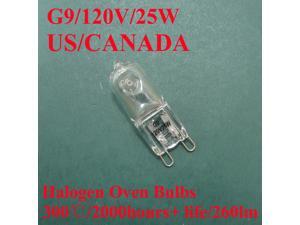 WSDCN,G9/120V/25W,Halogen Oven Lamp,300'C,Oven Bulb,Heat Resistant, 2000h+ life WSDCN,G9/120V/25W,Halogen Oven Lamp,300'C,Oven Bulb,Heat Resistant, 2000h+ life