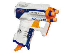 NERF N-Strike Elite Triad EX-3 Blaster - White NERF N-Strike Elite Triad EX-3 Blaster - White