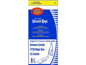 Kenmore 51195 Magic Blue Canister Vacuum Bags 8 in a pack Kenmore 51195 Magic Blue Canister Vacuum Bags 8 in a pack