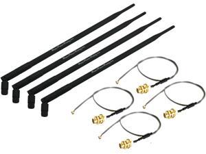 Super Power Supply® 4 x 9dBi RP-SMA Dual Band 2.4GHz 5GHz + 4 x 8in / 20cm U.fl / IPEX Cable Antenna Mod Kit No Soldering for Wireless Routers Linksys Cisco E2000 E2500 EA2700 E3000 EA3500 E4200 Super Power Supply® 4 x 9dBi RP-SMA Dual Band 2.4GHz 5GHz + 4 x 8in / 20cm U.fl / IPEX Cable Antenna Mod Kit No Soldering for Wireless Routers Linksys Cisco E2000 E2500 EA2700 E3000 EA3500 E4200