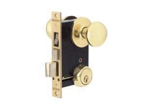 Marks 22AC/3-W-RH Polished Brass, Right Hand, Ornamental Knobe Rose Mortise Entry Lockset Iron Gate Door Double Cylinder Lock Set, 2-1/2" Backset, 1" X 7-1/8" Faceplate Marks 22AC/3-W-RH Polished Brass, Right Hand, Ornamental Knobe Rose Mortise Entry Lockset Iron Gate Door Double Cylinder Lock Set, 2-1/2" Backset, 1" X 7-1/8" Faceplate