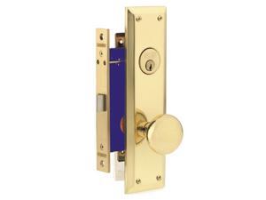 Marks Metro 91DW/3, Polished Brass Right Hand Mortise Lock Knob Vestibule Function Always Locked Storeroom Latch Only Lockset, Surface Mounted Screw-on Knobs Lock Set Marks Metro 91DW/3, Polished Brass Right Hand Mortise Lock Knob Vestibule Function Always Locked Storeroom Latch Only Lockset, Surface Mounted Screw-on Knobs Lock Set