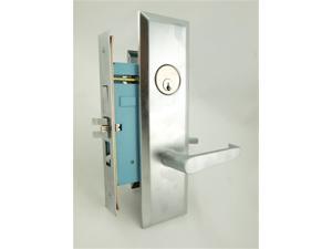 Marks New Yorker 7NY92A/26D, Satin Chrome Right Hand Mortise Entry Lock Set, Screwless Lever Thru-Bolted Lockset Marks New Yorker 7NY92A/26D, Satin Chrome Right Hand Mortise Entry Lock Set, Screwless Lever Thru-Bolted Lockset