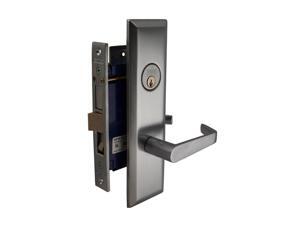 Marks New Yorker 9NY92A/26D, Satin Chrome Right Hand Mortise Entry Lock Set, Screwless Lever Thru-Bolted Lockset Marks New Yorker 9NY92A/26D, Satin Chrome Right Hand Mortise Entry Lock Set, Screwless Lever Thru-Bolted Lockset