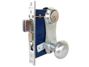 Marks 21AC/26D-W-RHR Satin Chrome Right Hand Reverse (Out-Swinging Door) Ornamental Unilock Knob/Plate Mortise Entry Lockset Iron Gate Door Double Cylinder Lock Set Marks 21AC/26D-W-RHR Satin Chrome Right Hand Reverse (Out-Swinging Door) Ornamental Unilock Knob/Plate Mortise Entry Lockset Iron Gate Door Double Cylinder Lock Set