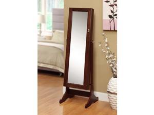 Premium Cherry Jewelry Cabinet Armoire Shelves Storage Organizer box Case with lock Full Length Cheval Mirror Premium Cherry Jewelry Cabinet Armoire Shelves Storage Organizer box Case with lock Full Length Cheval Mirror