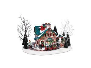Department 56 Christmas Lane Series Animated Snow Village, Santa's Wonderland House Department 56 Christmas Lane Series Animated Snow Village, Santa's Wonderland House