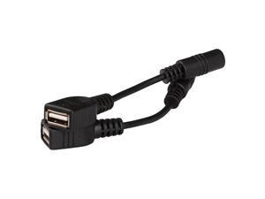 2Pcs DC Power Cable USB Female to DC 17.5x1.8cm Female Extension Convert 2Pcs DC Power Cable USB Female to DC 17.5x1.8cm Female Extension Convert