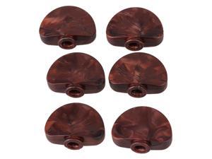 6 x Universal Red Guitar Tuner Machine Head Pearl Semicircle Buttons Replace 6 x Universal Red Guitar Tuner Machine Head Pearl Semicircle Buttons Replace