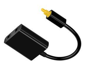 (1:2) Toslink Optical Audio Splitter Adapter for Digital TV/STB, PSII/PSIII/HDVD or Computer to Power Amplifier - Black Color (1:2) Toslink Optical Audio Splitter Adapter for Digital TV/STB, PSII/PSIII/HDVD or Computer to Power Amplifier - Black Color