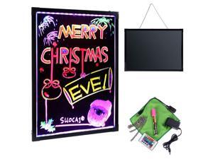 Flashing LED Writing Board Menu Sign Fluorescent Message Erasable 32" x 24" Flashing LED Writing Board Menu Sign Fluorescent Message Erasable 32" x 24"