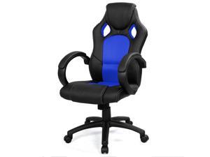 High Back Race Car Style Bucket Seat Office Desk Chair Gaming Chair Blue High Back Race Car Style Bucket Seat Office Desk Chair Gaming Chair Blue