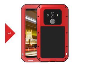 LOVE MEI Waterproof Case for Huawei Mate 10 Pro Armored Metal Aluminum Shell Case Water/Dirt/Shock/SnowProof Lovemei Cover (Red) LOVE MEI Waterproof Case for Huawei Mate 10 Pro Armored Metal Aluminum Shell Case Water/Dirt/Shock/SnowProof Lovemei Cover (Red)