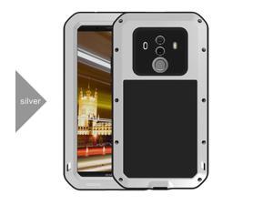 LOVE MEI Waterproof Case for Huawei Mate 10 Pro Armored Metal Aluminum Shell Case Water/Dirt/Shock/SnowProof Lovemei Cover (Silver) LOVE MEI Waterproof Case for Huawei Mate 10 Pro Armored Metal Aluminum Shell Case Water/Dirt/Shock/SnowProof Lovemei Cover (Silver)