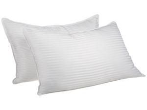 Superior King Bed Pillows 2 Pack Down Alternative Premium Quality, Striped Superior King Bed Pillows 2 Pack Down Alternative Premium Quality, Striped