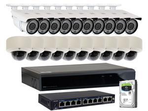 GW 32 Channel H.265 HEVC NVR w/ 4K HDMI Output 5MP Security System, 20 x HD 5MP IP PoE Camera (2592 x 1920p) In/Outdoor Digital WDR - 5 Megapixel (More Pixels Than 1080P, 300% More Detailed Than 720P) GW 32 Channel H.265 HEVC NVR w/ 4K HDMI Output 5MP Security System, 20 x HD 5MP IP PoE Camera (2592 x 1920p) In/Outdoor Digital WDR - 5 Megapixel (More Pixels Than 1080P, 300% More Detailed Than 720P)