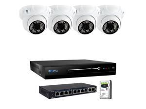 GW Security 8 Channel 5MP H.265 NVR IP Camera Network PoE Surveillance System (2TB HDD), 4 x HD 1920P Weatherproof Dome Security Cameras (Super 5MP is much higher than HD resolution of 1080p and 720p) GW Security 8 Channel 5MP H.265 NVR IP Camera Network PoE Surveillance System (2TB HDD), 4 x HD 1920P Weatherproof Dome Security Cameras (Super 5MP is much higher than HD resolution of 1080p and 720p)