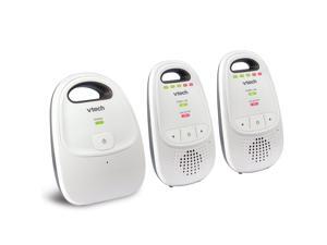 VTech DM112-2 Audio Baby Monitor with up to 1,000 ft of Range, 5-Level Sound Indicator, Digitized Transmission & Belt Clip with Two Parent Units VTech DM112-2 Audio Baby Monitor with up to 1,000 ft of Range, 5-Level Sound Indicator, Digitized Transmission & Belt Clip with Two Parent Units