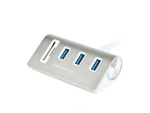 FREEGENE USB 3.0 3-Port Aluminum Hub with SD/TF Card Reader Combo for iMac, MacBook Air, MacBook Pro, MacBook, Mac Mini, PCs and Laptops FREEGENE USB 3.0 3-Port Aluminum Hub with SD/TF Card Reader Combo for iMac, MacBook Air, MacBook Pro, MacBook, Mac Mini, PCs and Laptops