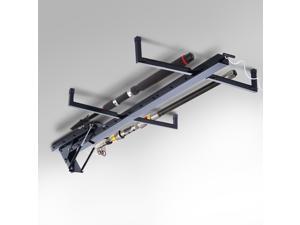 HOMCOM Skateboard Ceiling Lift Rack Roof Mounted Pulley Rope Storage Hoist Bike Systems Black HOMCOM Skateboard Ceiling Lift Rack Roof Mounted Pulley Rope Storage Hoist Bike Systems Black