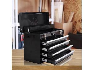 4 Drawer Tool Chest Storage Toolbox Lockable Organizer Top Compartment Garage 4 Drawer Tool Chest Storage Toolbox Lockable Organizer Top Compartment Garage