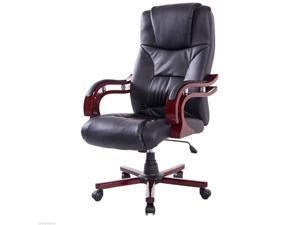 HOMCOM Deluxe High Back Executive Office Chair Seat Swivel Ergonomic Computer Desk Chair Home Furniture Black HOMCOM Deluxe High Back Executive Office Chair Seat Swivel Ergonomic Computer Desk Chair Home Furniture Black