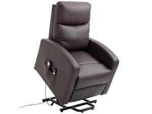 8- Point Massage Sofa Electric Power Lift Recliner Over Padded PU Leather W/ 8- Point Massage Sofa Electric Power Lift Recliner Over Padded PU Leather W/