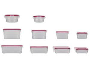 24 Pc Reusable Plastic Food Containers – Microwavable or Meal Containers w/ Vented Locking Lids 24 Pc Reusable Plastic Food Containers – Microwavable or Meal Containers w/ Vented Locking Lids
