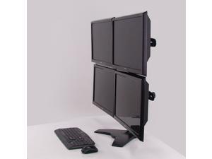 Amer Quad Monitor Stand. Supports four 24" monitors weighing up to 17.5 lbs. VESA compatible Amer Quad Monitor Stand. Supports four 24" monitors weighing up to 17.5 lbs. VESA compatible