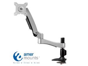 Single Articulating Arm Monitor Mount. Supports Standard VESA. Monitor Maximum weight 22.1 lbs. Grommet Mount Single Articulating Arm Monitor Mount. Supports Standard VESA. Monitor Maximum weight 22.1 lbs. Grommet Mount