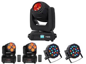 Chauvet DJ Intimidator Beam 140SR DMX Moving Head+(2) Mini Moving Heads+(2) Pars Chauvet DJ Intimidator Beam 140SR DMX Moving Head+(2) Mini Moving Heads+(2) Pars